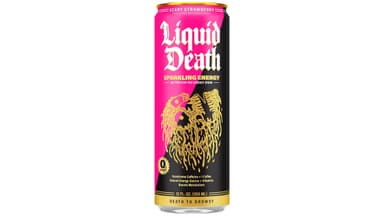 Liquid Death Zero Sugar Scary Strawberry Energy Drink