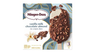 Haagen-Dazs Vanilla Milk Chocolate Almond Ice Cream Bars