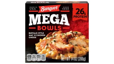 Banquet Chicken Mac 'N Cheese Buffalo-Style Frozen Meal Mega Bowl