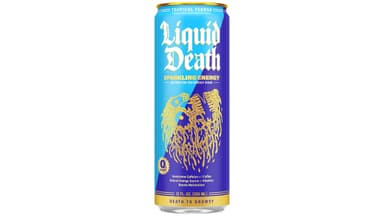 Liquid Death Zero Sugar Tropical Terror Energy Drink