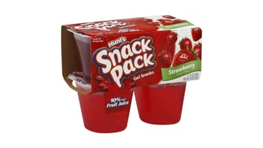 Hunt's Snack Pack Strawberry Gelatin Gel Snacks
