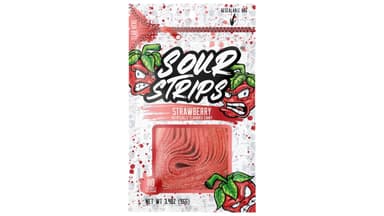 Sour Strips Strawberry Chewy Candy