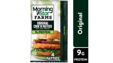 MorningStar Farms Vegan Plant Based Protein Original Chik'n Patties