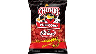 Chester's Puffcorn Flamin' Hot Flavored Puffed Corn Snacks