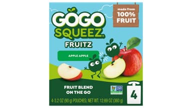 Materne GoGo Squeez Fruit Blend on the Go Puree Applesauce