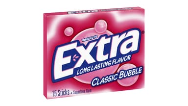Extra Sugar Free Classic Bubble Chewing Gum