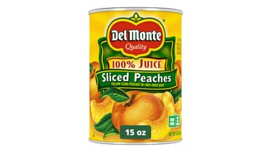 Del Monte Sliced Yellow Cling Peaches in 100% Juice