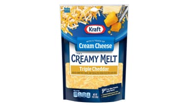 Kraft Triple Cheddar Shredded Cheese with Cream Cheese