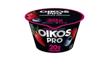 Oikos Pro Zero Added Sugar Mixed Berry Yogurt Cup
