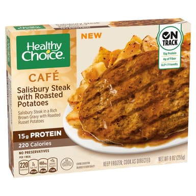 Healthy Choice Salisbury Steak with Roasted Potatoes