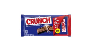 Crunch Milk Chocolate with Crisped Rice Candy Bars Fun Size