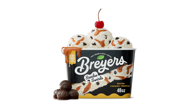 Breyers Sundae Swirls Salted Caramel Truffle Ice Cream
