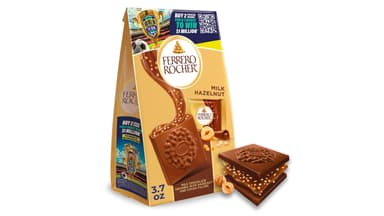 Ferrero Rocher Individually Wrapped Premium Milk Hazelnut Chocolate Squares