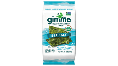 Gimme Organic Sea Salt Premium Roasted Seaweed Snack