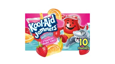 Kool Aid Jammers Sharkleberry Fin Strawberry Orange Punch Juice Drink
